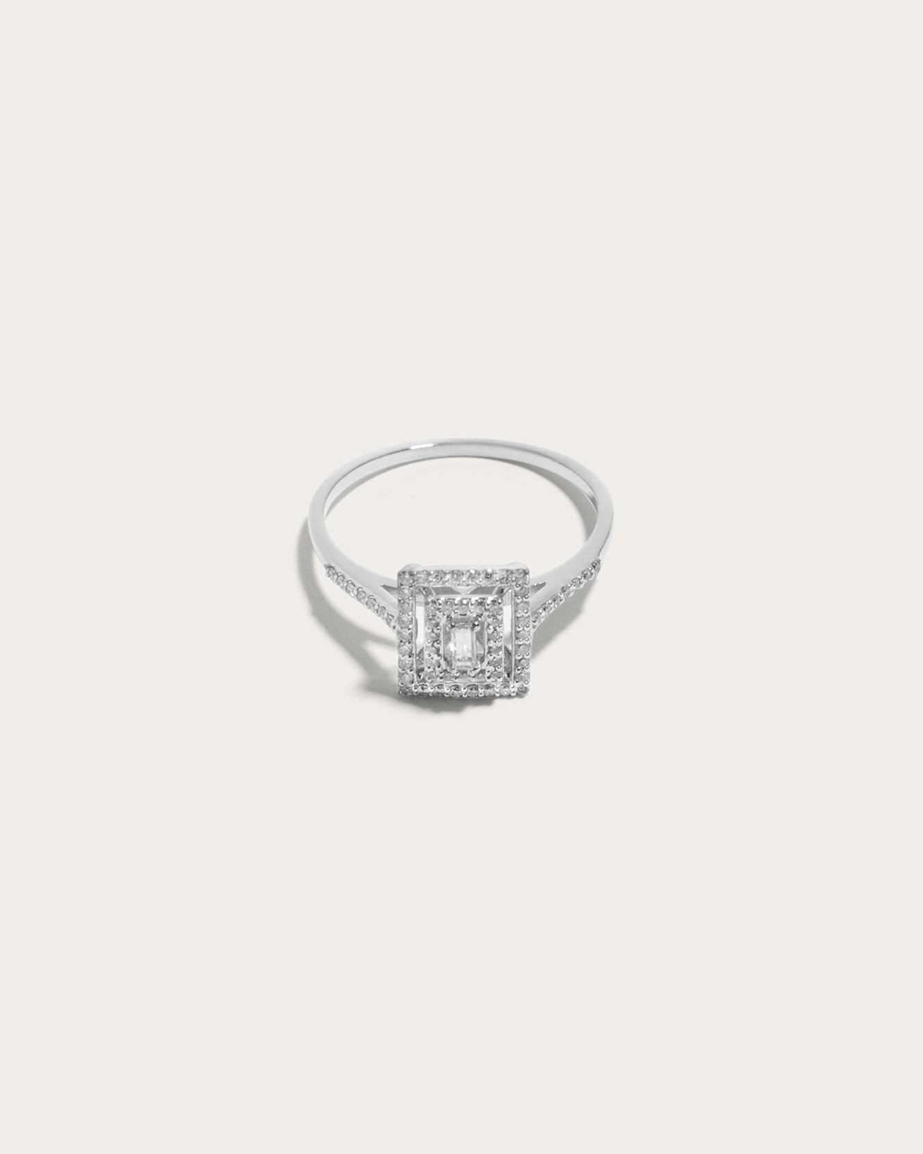 Brilliant Square Gleam Ring