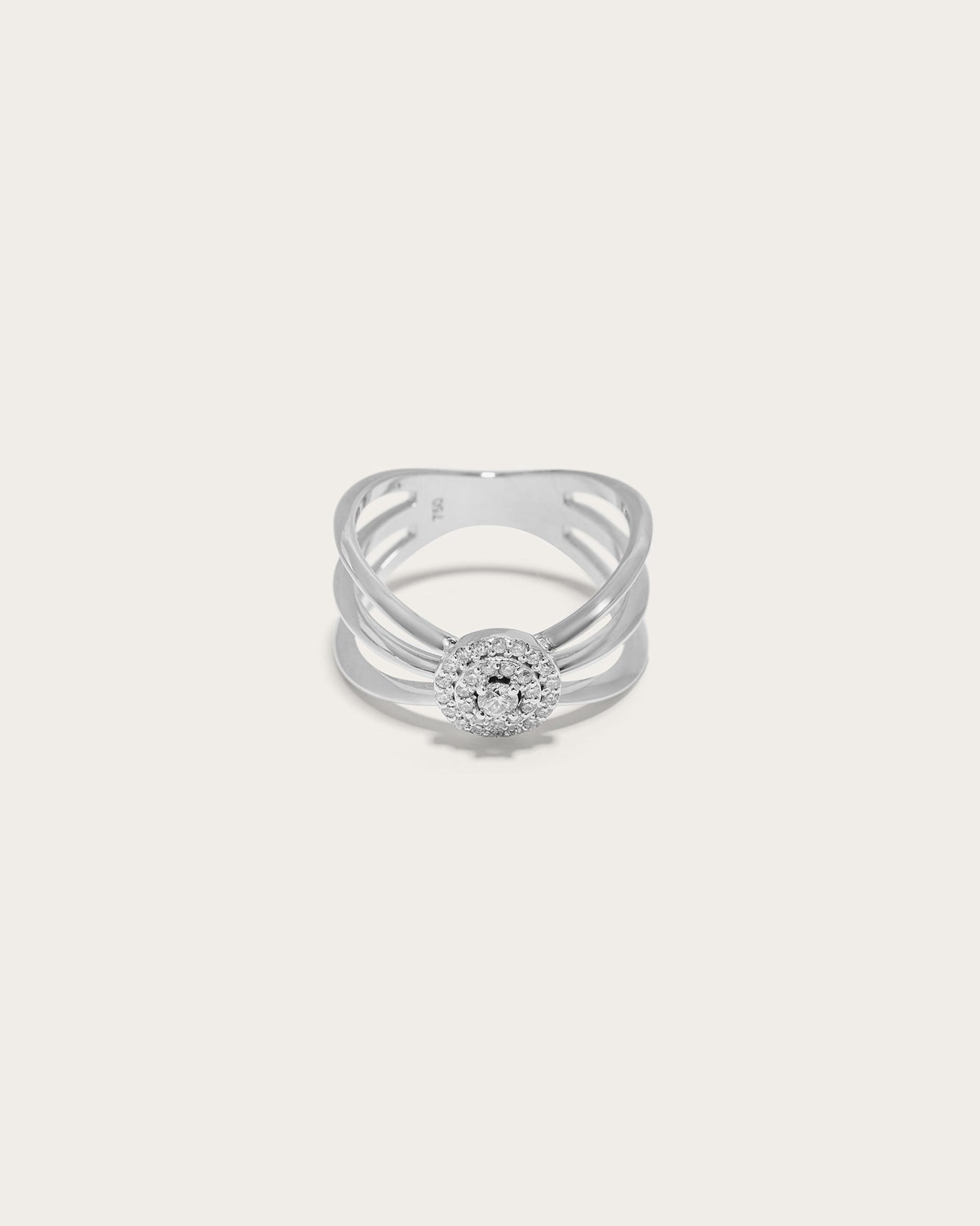 Gold and Diamond Bow Ring