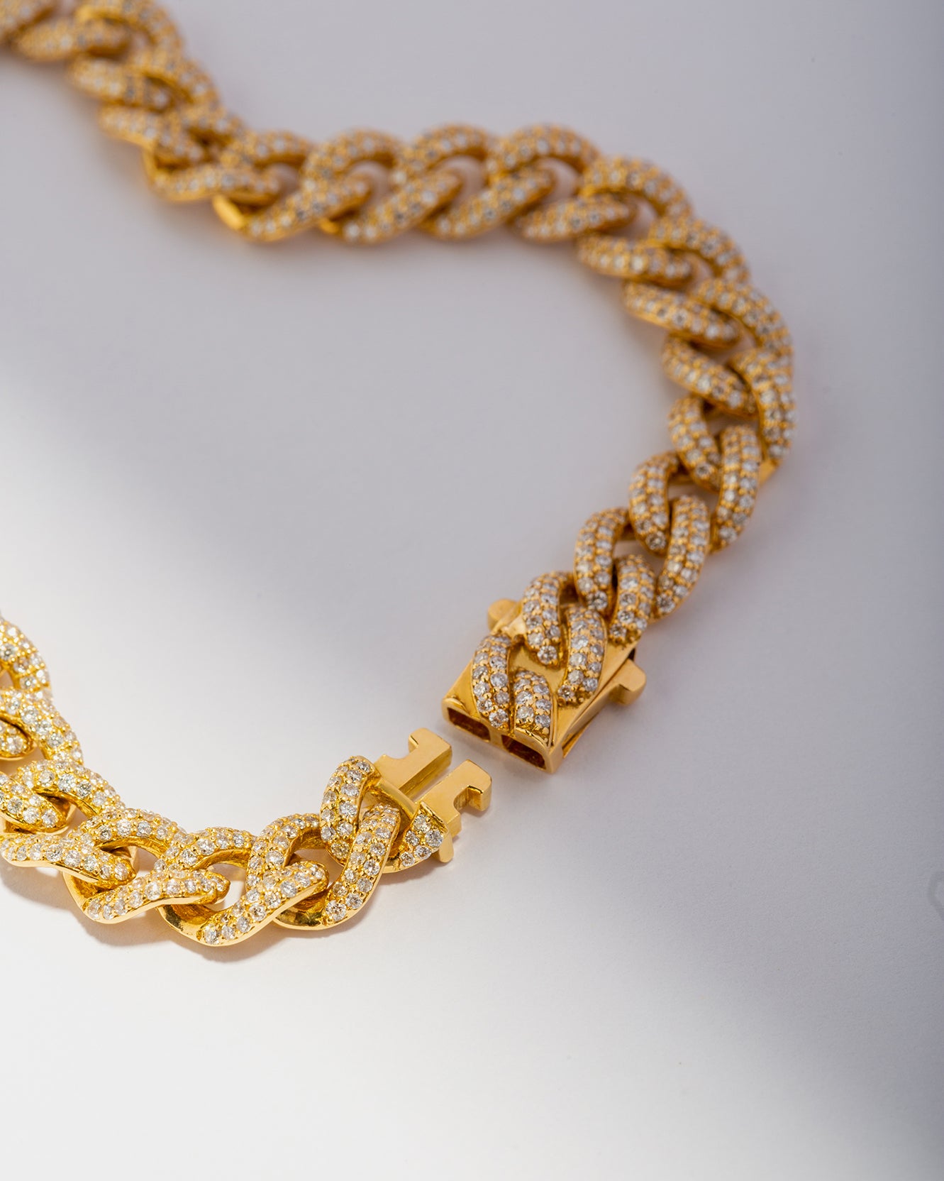 Golden Brilliance Cuban Bracelet