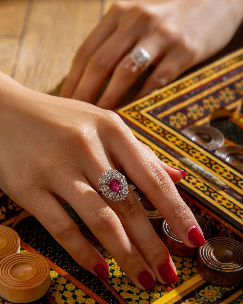 Diamond Ruby Gleam Ring