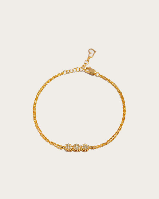 Golden Cascade Bracelet