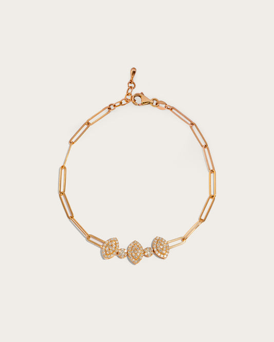 Rose Gold Marquise Serenade Bracelet